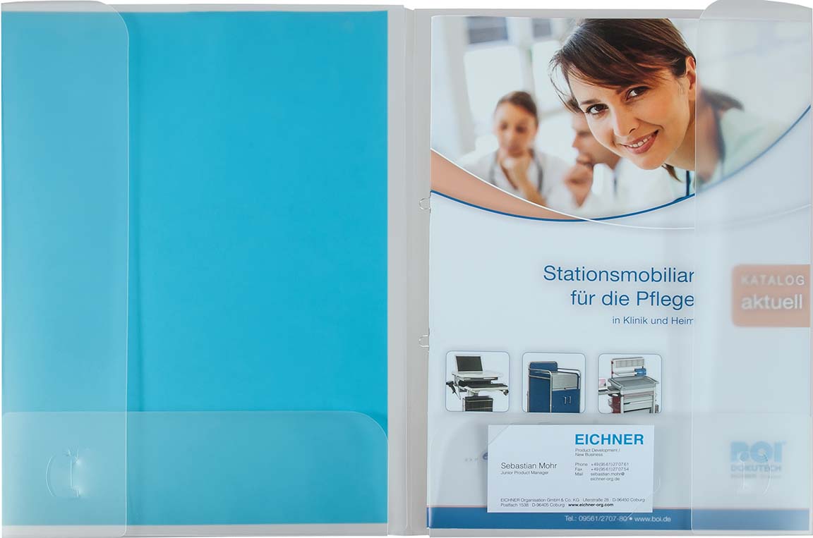Präsentations-und Projektmappe transparent