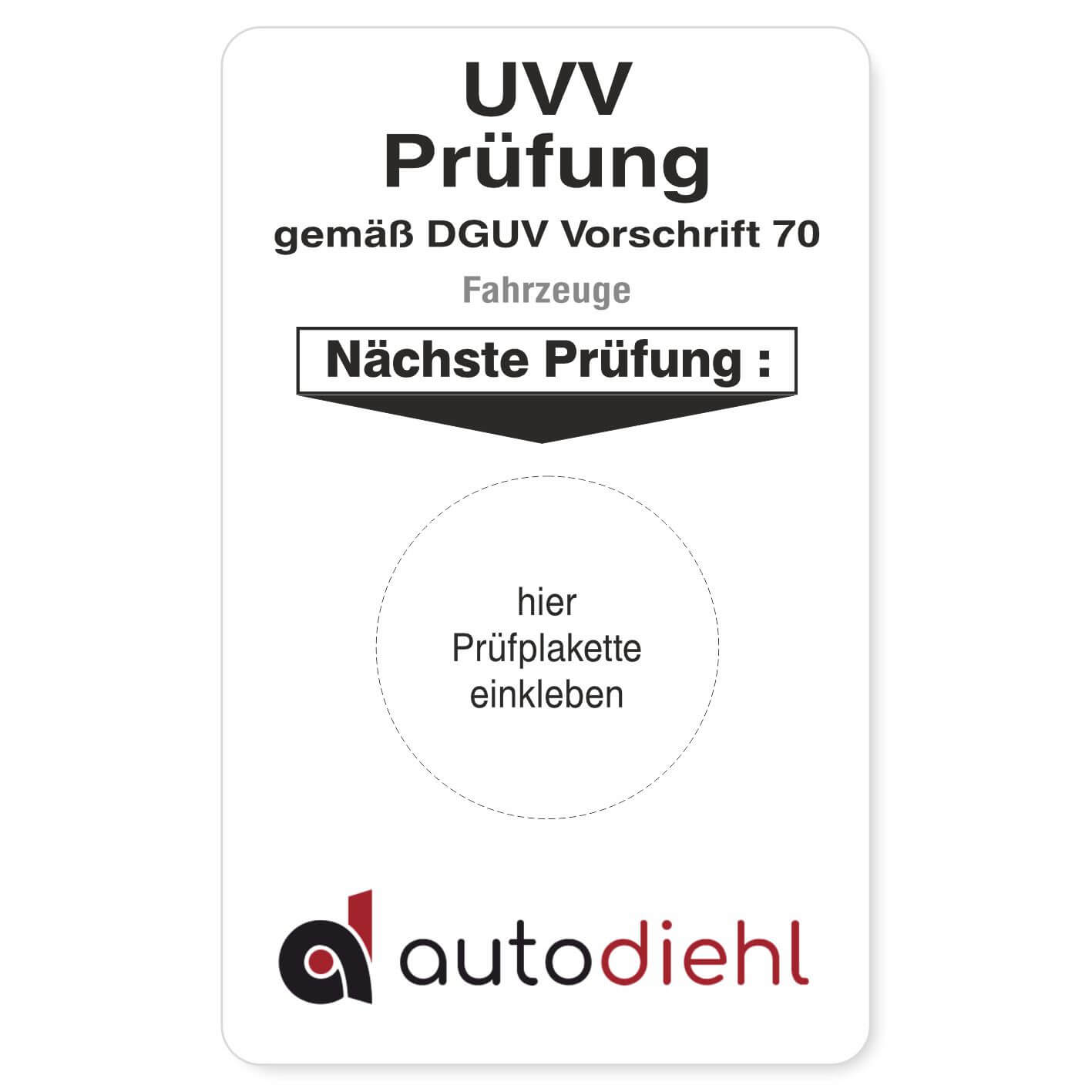 UVV Prüfung Fahrzeuge Beispiel 2