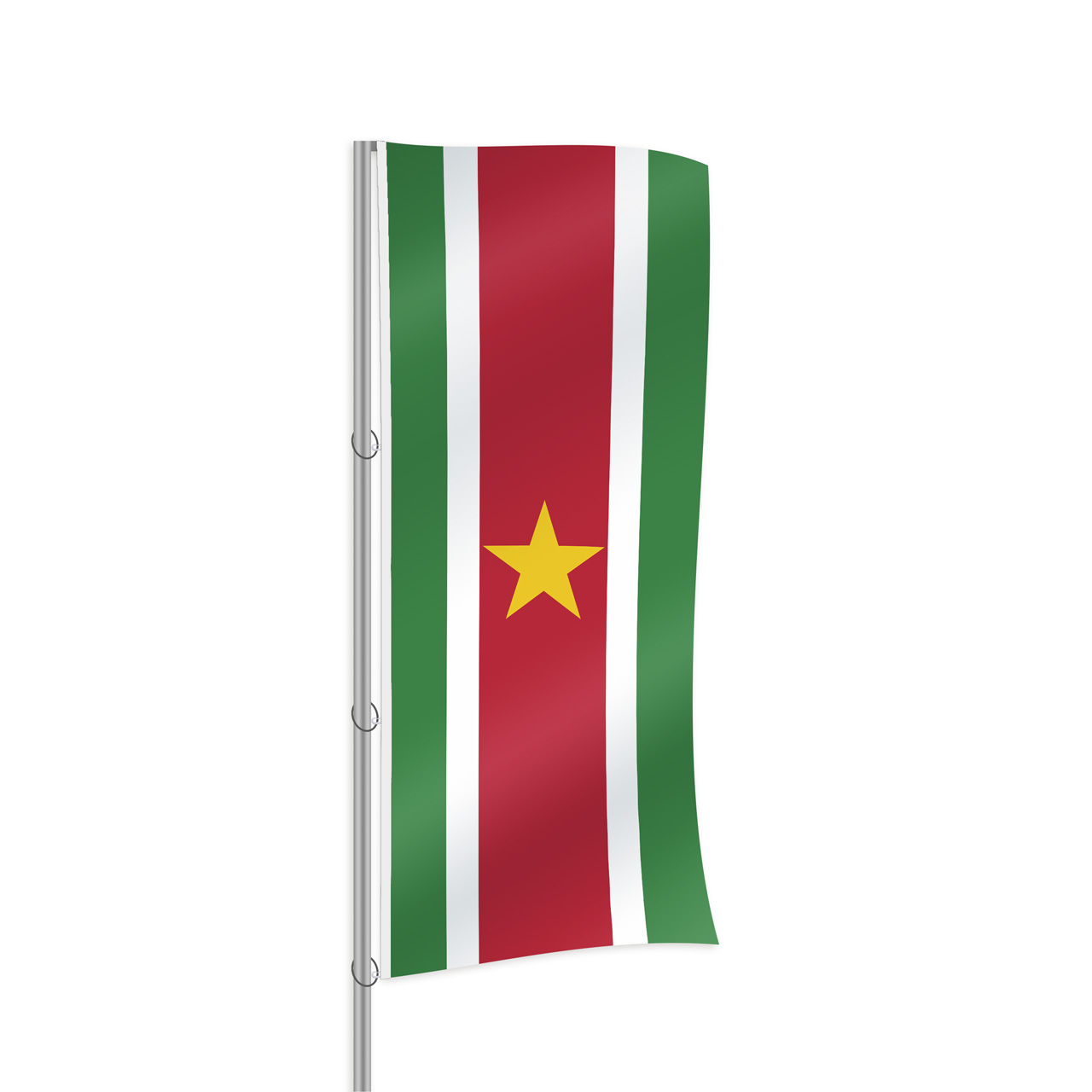 Suriname Fahne im Hochformat kaufen