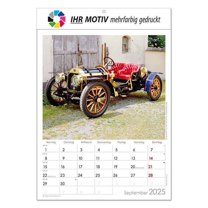 Vorschau: Bildkalender Oldtimer, Ausgabe 2026