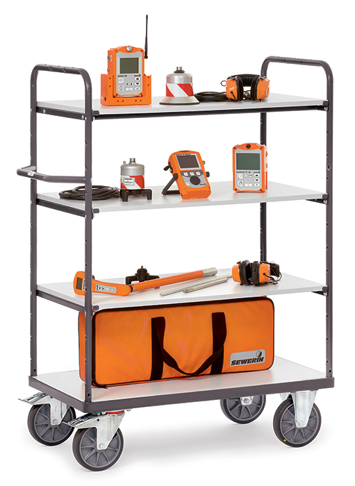 Vorschau: Fetra ESD-Etagenwagen Ladefläche 1000 x 600 mm 4 Böden