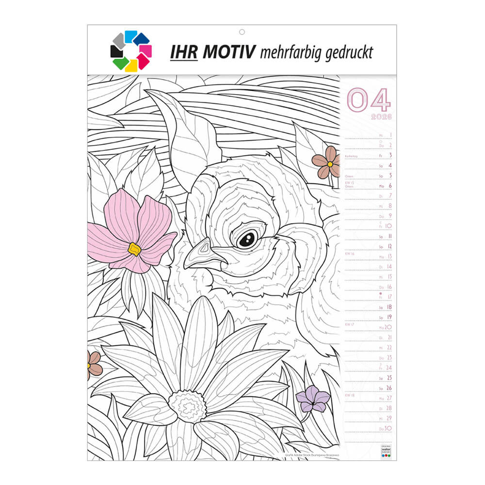 Wandkalender Nimm dir MALZEIT Monat April