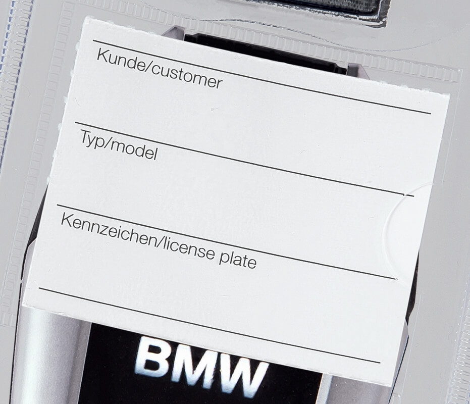Ersatzetiketten für Schlüsseltasche Display-Key