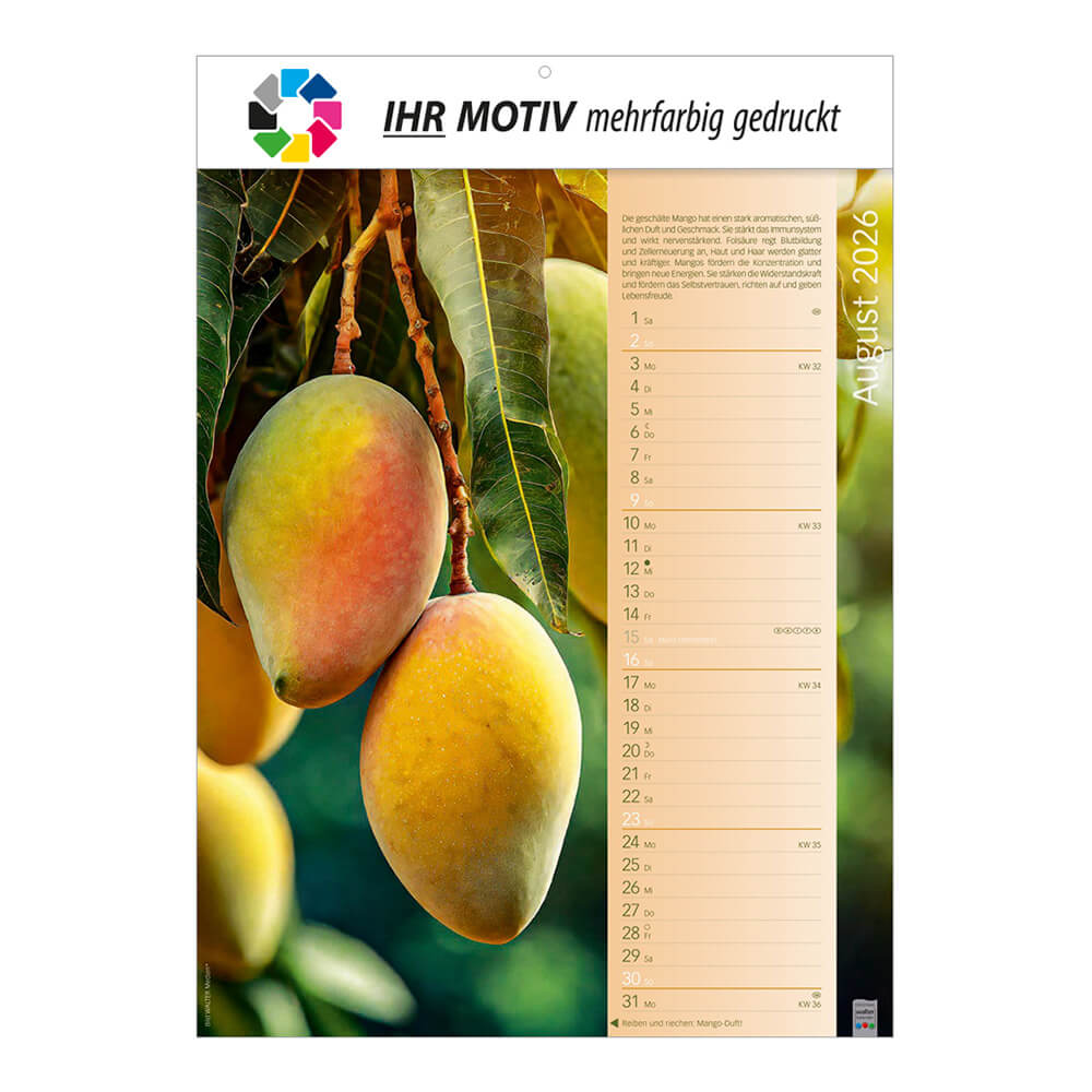 Wandkalender Erlebniswelt der Düfte Monat August