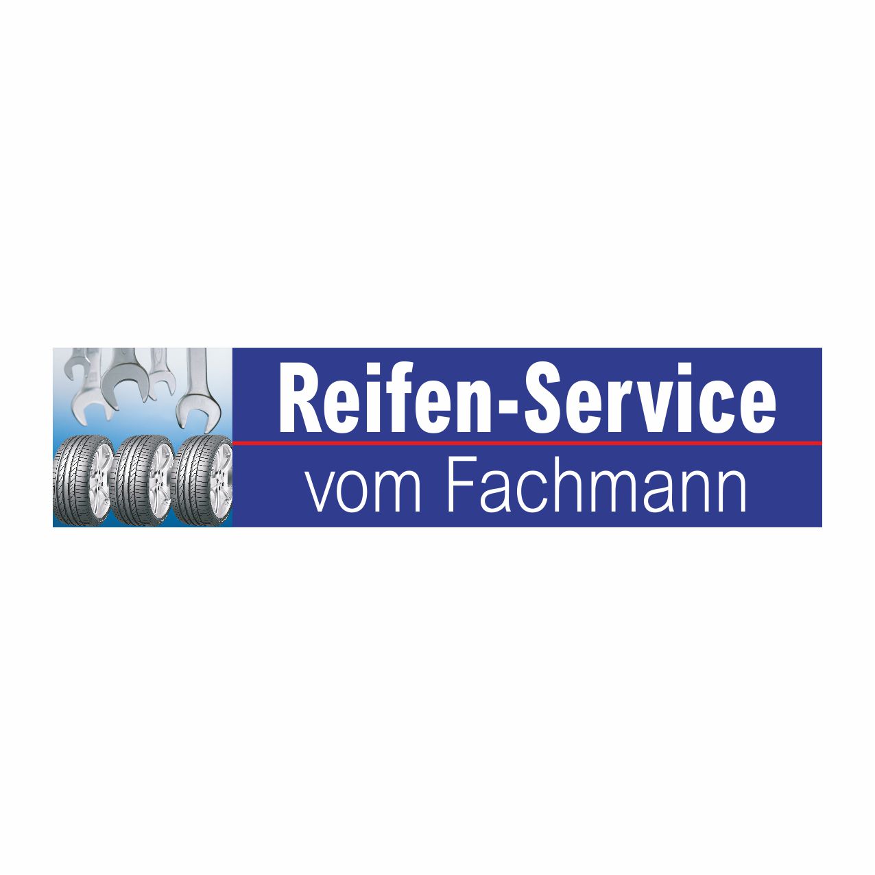 Vorschau: Werbebanner Reifen-Service vom Fachmann, 300 x 70 cm