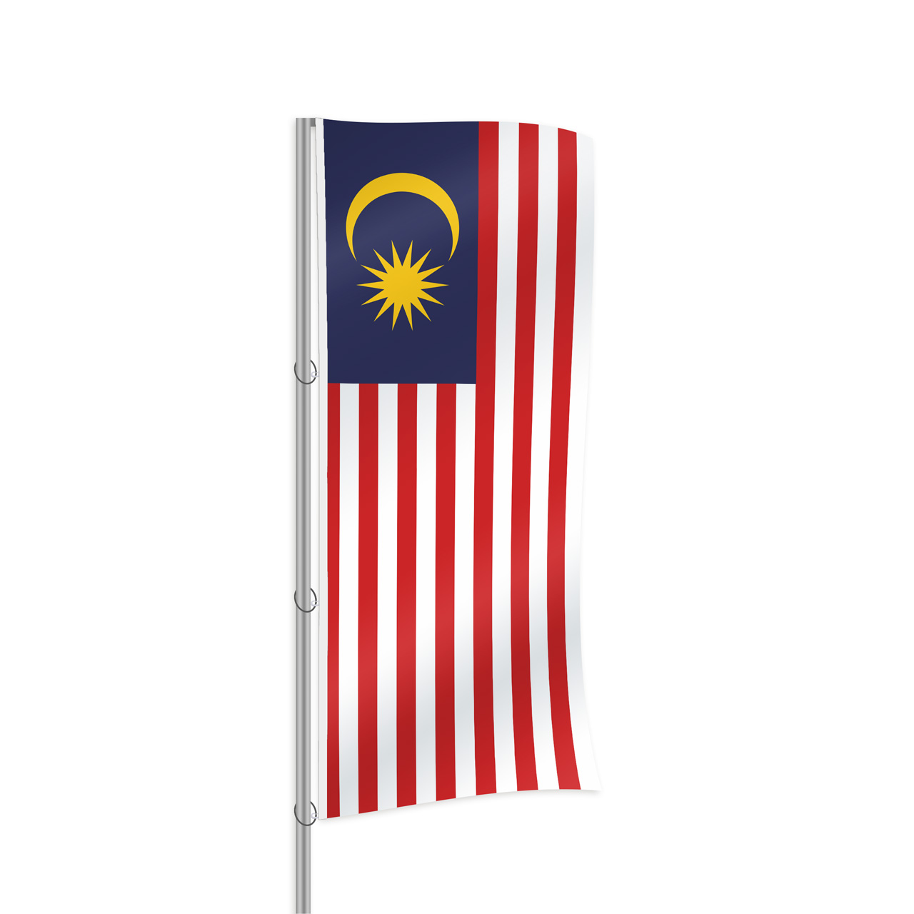 Malaysia Fahne im Hochformat kaufen