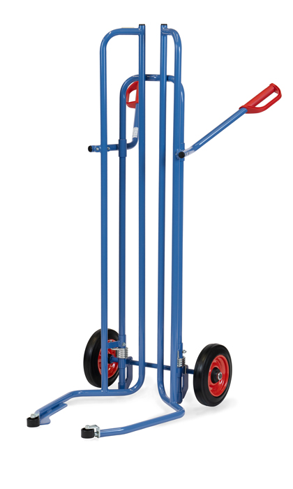 Vorschau: Fetra Reifenkarre mit Anlaufrollen Vollgummiräder 250 x 60 mm für Reifen bis 750 mm