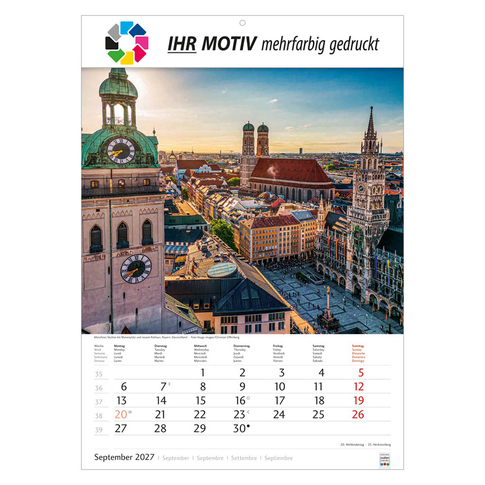 Bildkalender Metropolen, Ausgabe 2027 Monat September