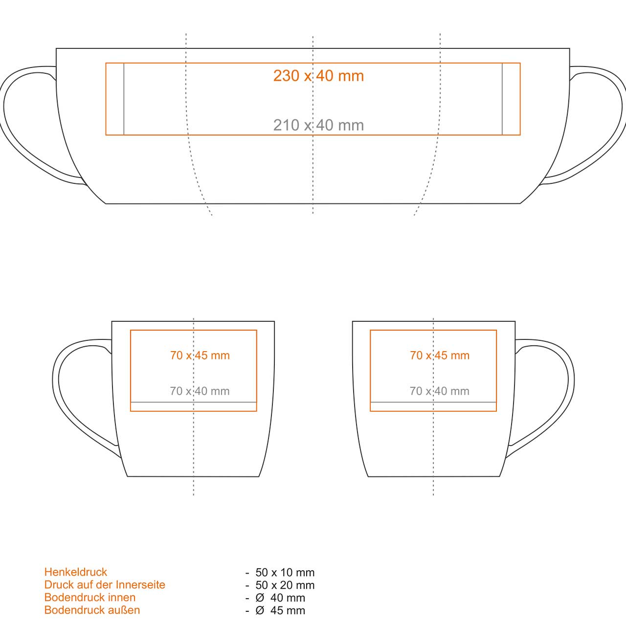 Vorschau: Handy Pure Tasse aus Keramik