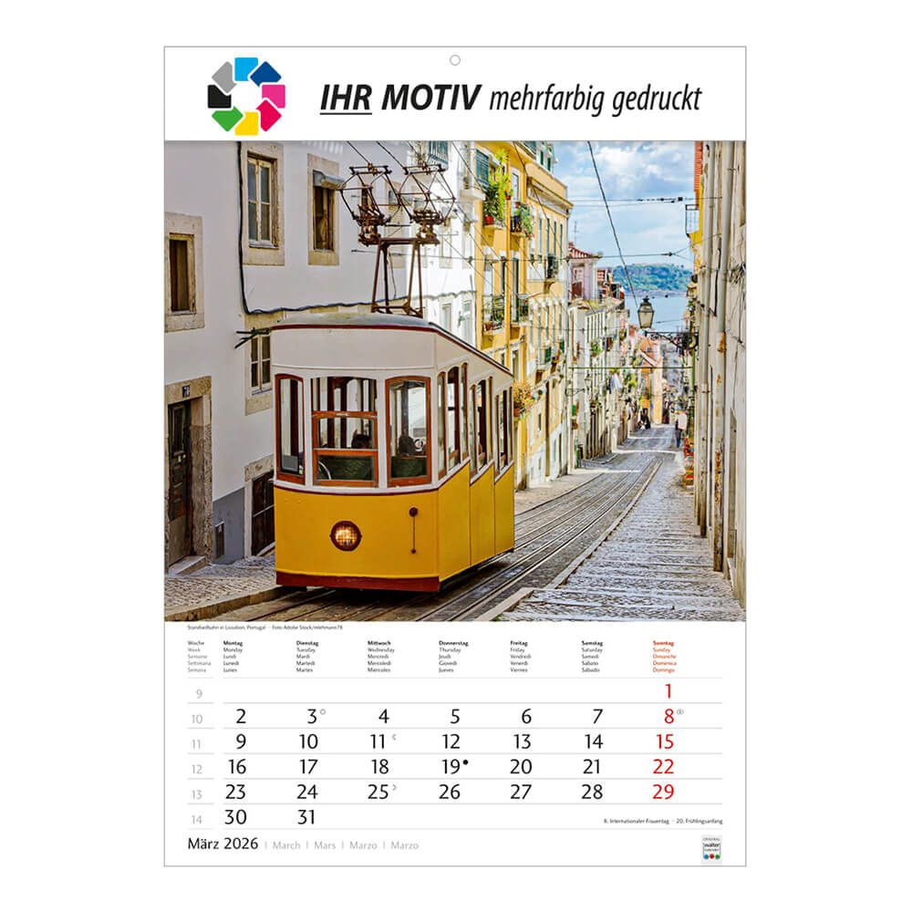 Bildkalender Metropolen Monat März