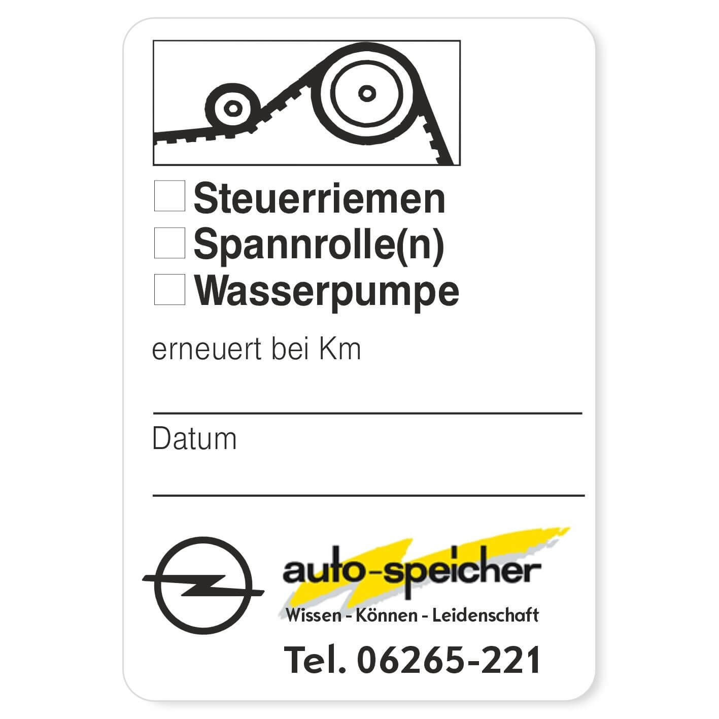 Steuerriemen, Spannrolle, Wasserpumpe Beispiel 3