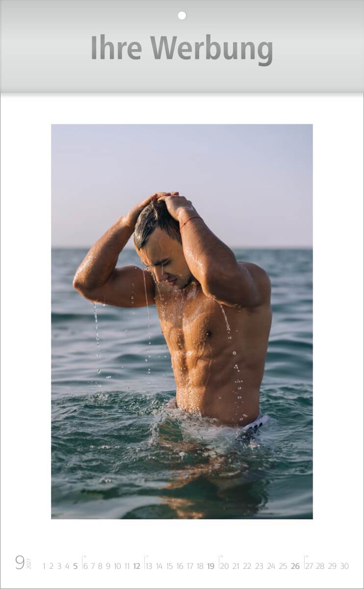 Wandkalender Dream Men – Ausgabe 2027 Monat September