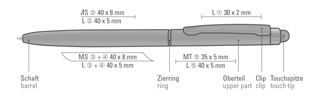 Vorschau: SKINNY M TOUCH Drehkugelschreiber