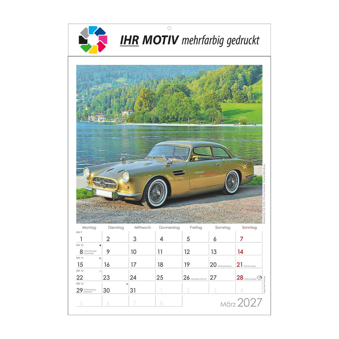 Bildkalender Oldtimer, Ausgabe 2027 Monat März