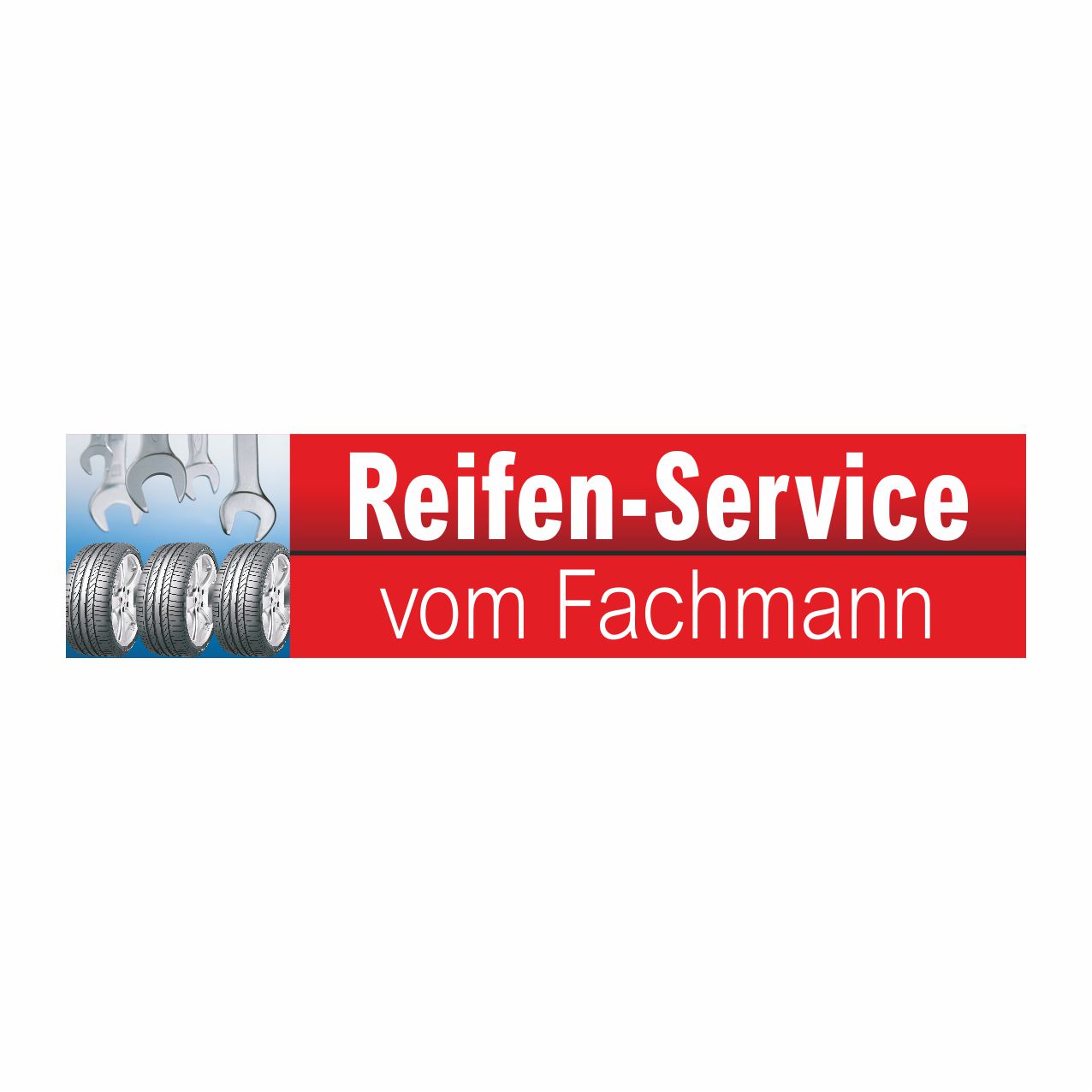 Vorschau: Werbebanner Reifen-Service vom Fachmann, 300 x 70 cm