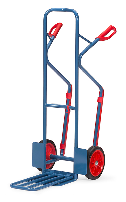 Vorschau: Fetra Paketkarre Vollgummiräder 260 x 56 mm bis 300 kg Höhe 1300 mm Gleitkufen