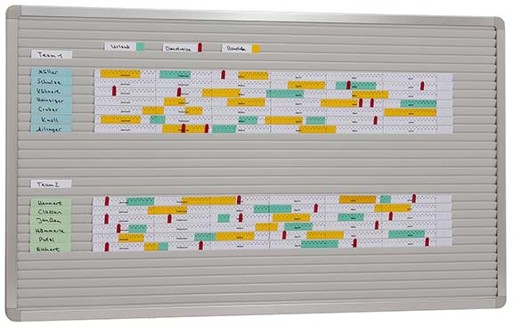 Einstecktafel Schienen:31100 x 58cm