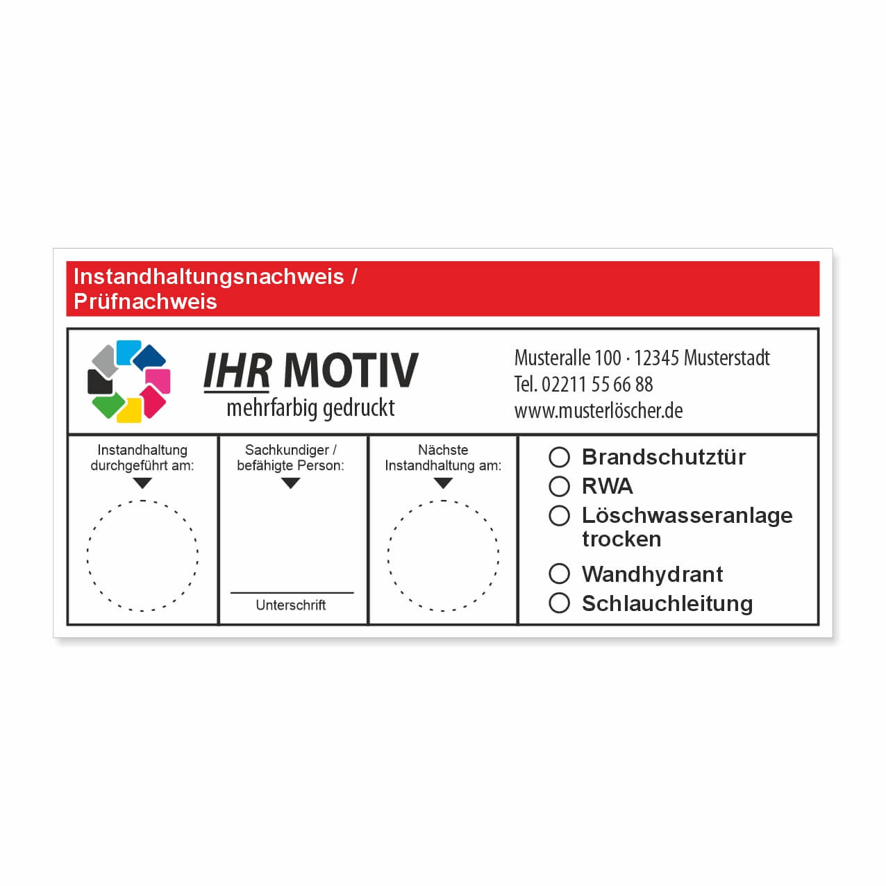 Branschutztür rot