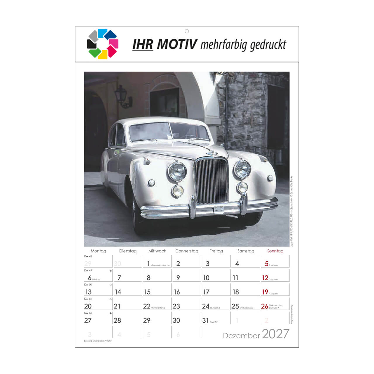 Bildkalender Oldtimer, Ausgabe 2027 Monat Dezember