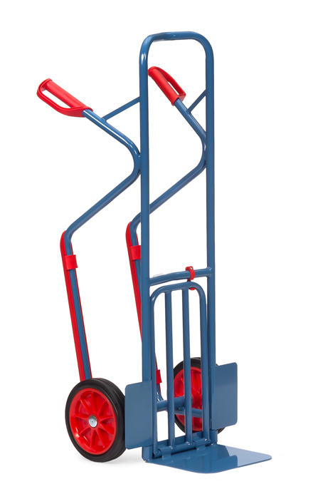 Vorschau: Fetra Paketkarre Vollgummiräder 260 x 56 mm bis 300 kg Höhe 1300 mm Gleitkufen