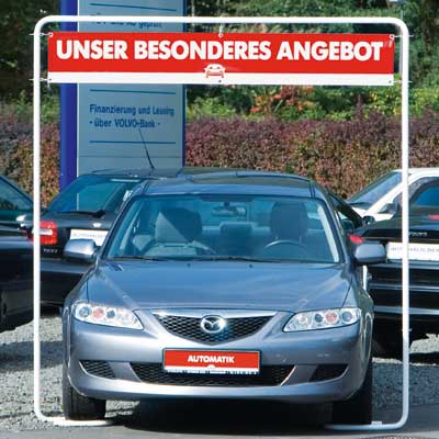 Vorschau: Lettermast Duo Plus für Spannbänder 200 x 30 cm