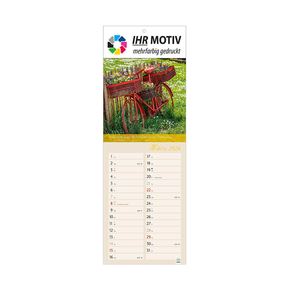 Streifenkalender Landleben Monat März