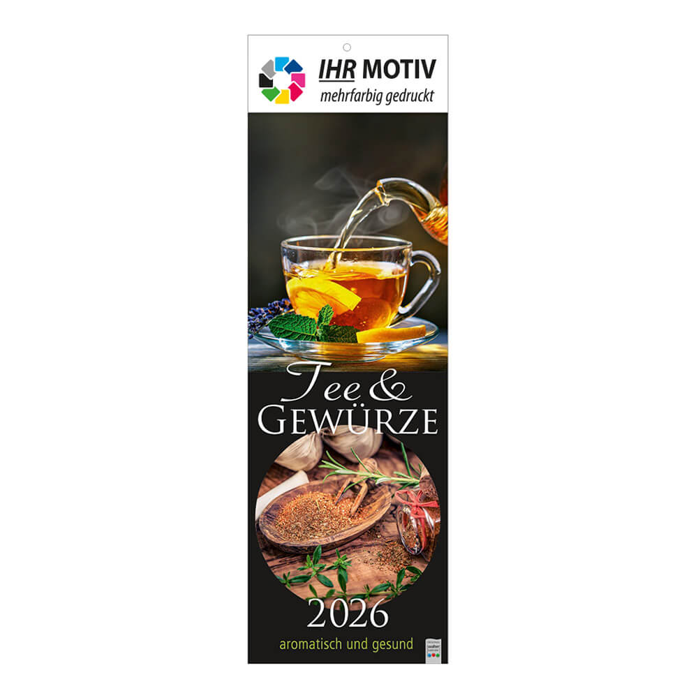 Streifenkalender Tee und Gewürze Deckblatt