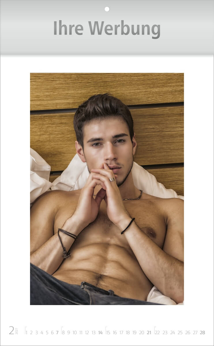 Wandkalender Dream Men – Ausgabe 2027 Monat Februar