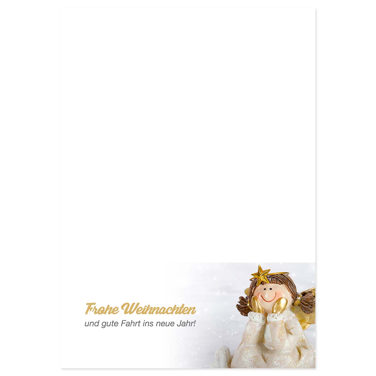 Vorschau: Weihnachts-Briefpapier, Motiv Engel