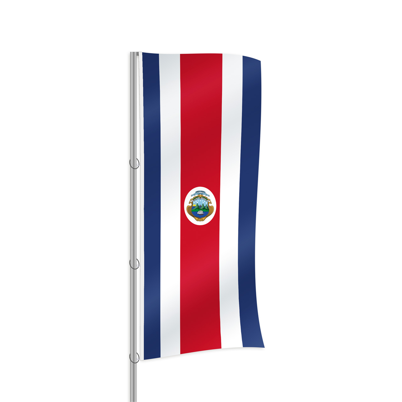 CostaRica Fahne im Hochformat kaufen