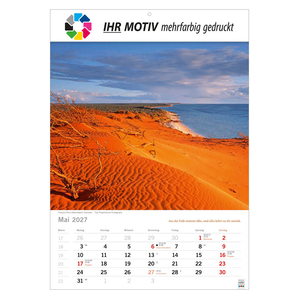 Bildkalender Elemente, Ausgabe 2027 Monat Mai
