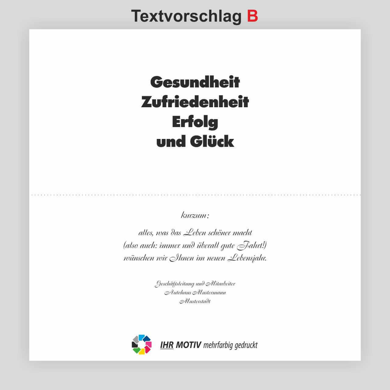 Vorschau: Geburtstags-Klappkarte, Motiv Autopyramide