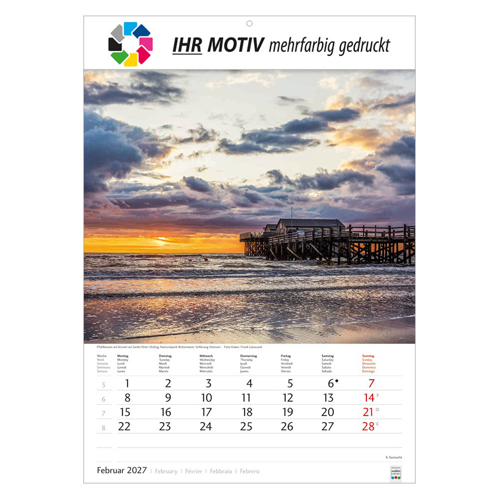 Bildkalender Schönes Deutschland, Ausgabe 2027 Monat Februar