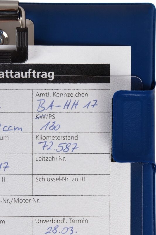 Vorschau: Auftragstasche Easy Open mit Blockklammer
