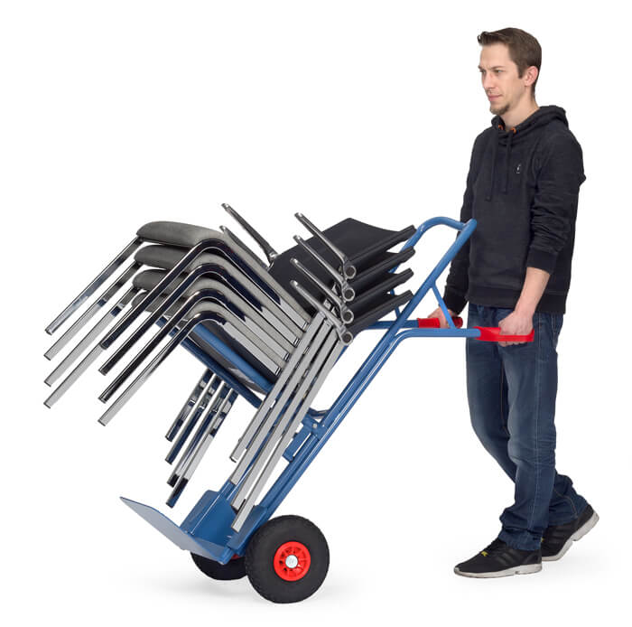 Vorschau: Fetra Stuhlkarre PU-Räder 260 x 85 mm bis 300 kg Traggestell variabel Karre festverschraubt