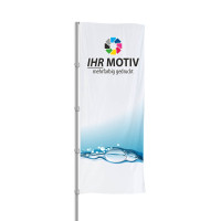 Hissfahne 100x300 cm bedrucken Hissfahne 100x300 cm bedrucken