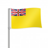 Niue Fahne im Querformat kaufen Niue Fahne im Querformat kaufen