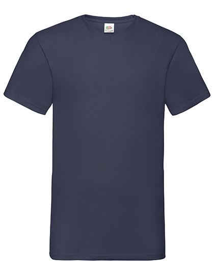 Valueweight V-Neck T individuell bedruckt Deep Navy