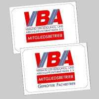 Aufkleber VBA-Mitgliedsbetrieb Aufkleber VBA-Mitgliedsbetrieb