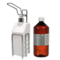 Händedesinfektion Spender Set mit 1000 ml Desinfektionsmittel Händedesinfektion Spender Set mit 1000 ml Desinfektionsmittel