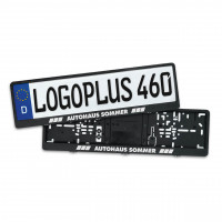 Kennzeichenhalter mit Klapprahmen LOGOPLUS EVOLUTION 2 schwarz 460 mm Kennzeichenhalter mit Klapprahmen LOGOPLUS EVOLUTION 2 schwarz 460 mm