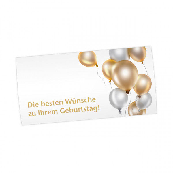 Geburtstags-Maxi-Postkarte, Motiv Ballons