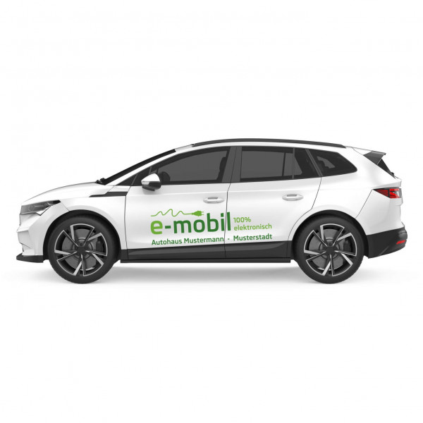 Autobeschriftung Thema: E-Auto Motiv: E-Mobil