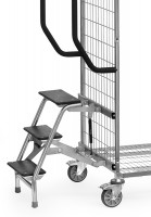 Fetra Trittstufen für verzinkte Kommissionierwagen Fetra Trittstufen für verzinkte Kommissionierwagen