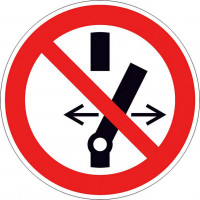 Verbotsschild Schalten Verboten rot Verbotsschild Schalten Verboten rot