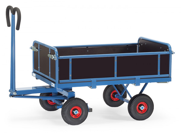 Fetra Handpritschenwagen Ladefläche 1200 x 800 mm bis 700 kg Luftbereifung Wände abklappbar