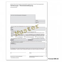 Verwertungs- und Verbleibsbestätigung, DIN A5 Verwertungs- und Verbleibsbestätigung, DIN A5