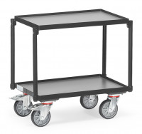 Fetra Etagenroller 2 Etagen mit Rand Ladefläche 605 x 408 mm Grau Fetra Etagenroller 2 Etagen mit Rand Ladefläche 605 x 408 mm Grau