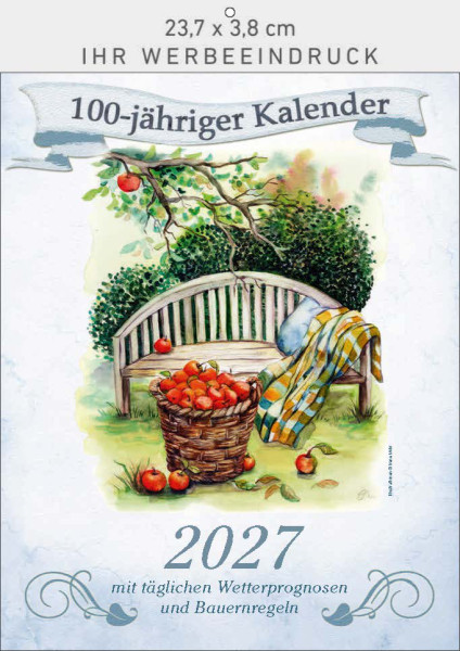 Bildkalender Der 100-Jährige, Ausgabe 2027 Deckblatt