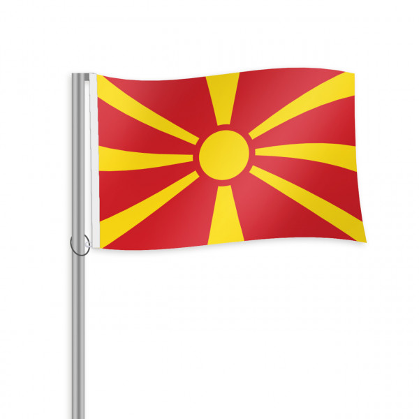 Nordmazedonien Fahne im Querformat kaufen